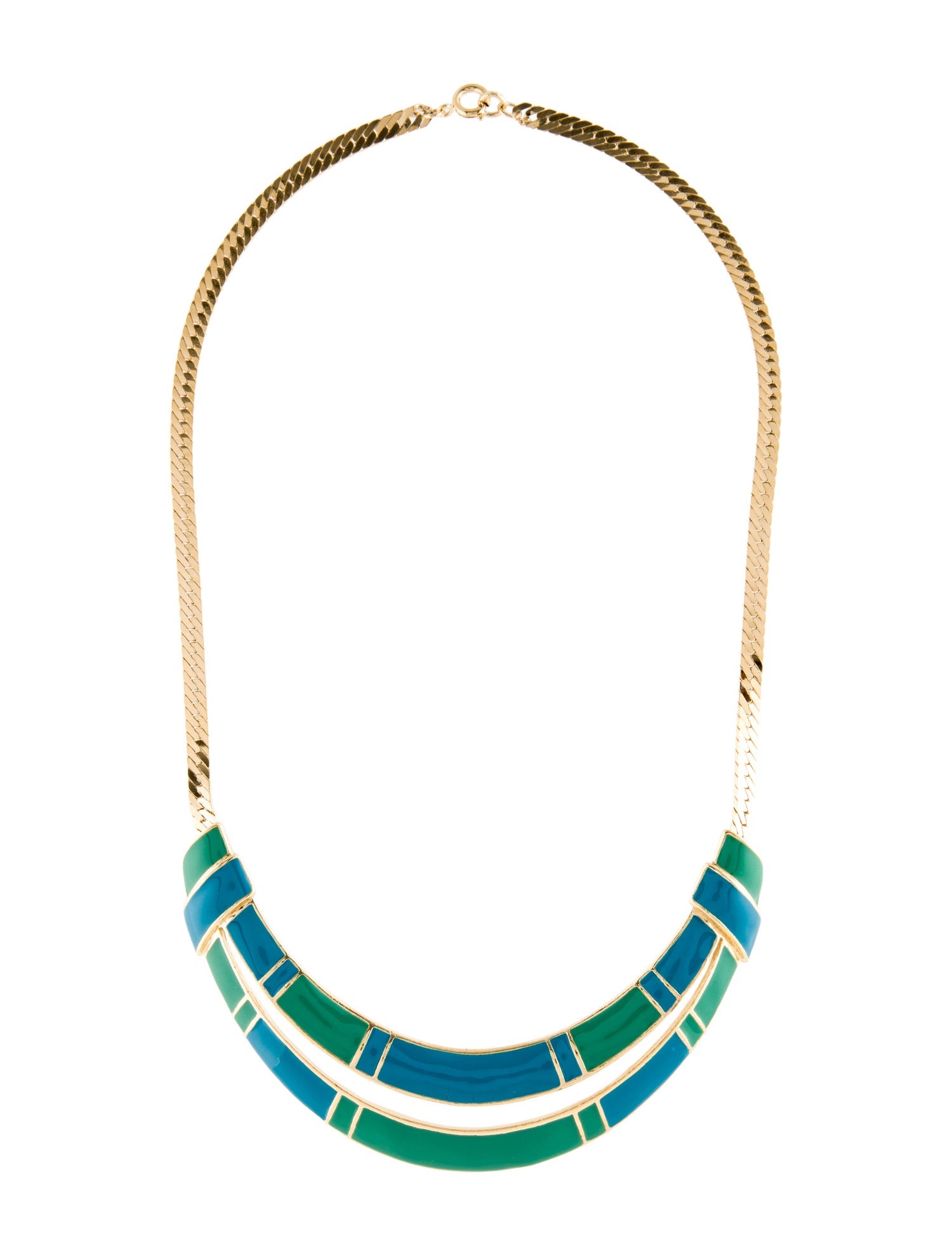 Trifari Vintage Enamel Collar Necklace