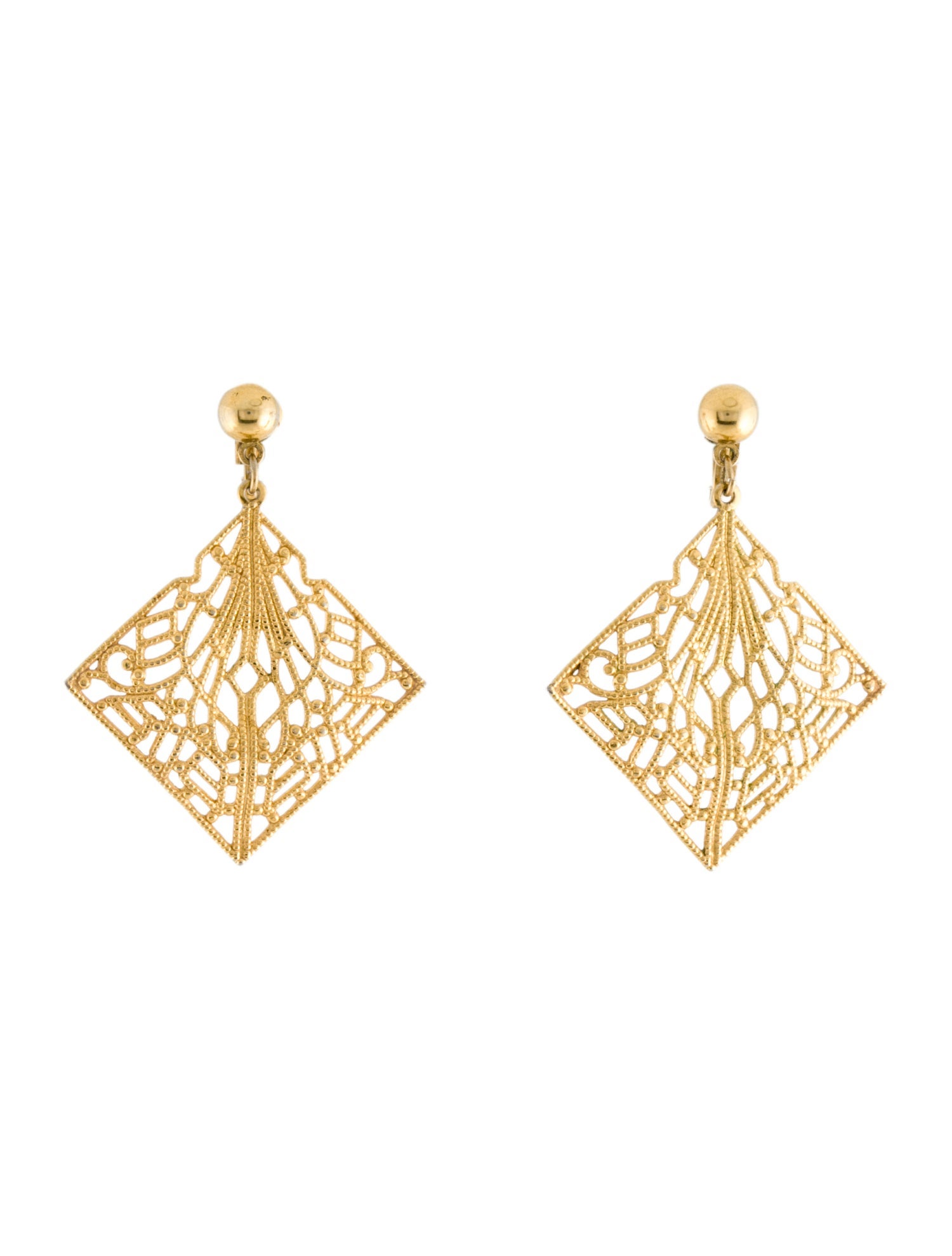 Trifari Clip-On Drop Earrings