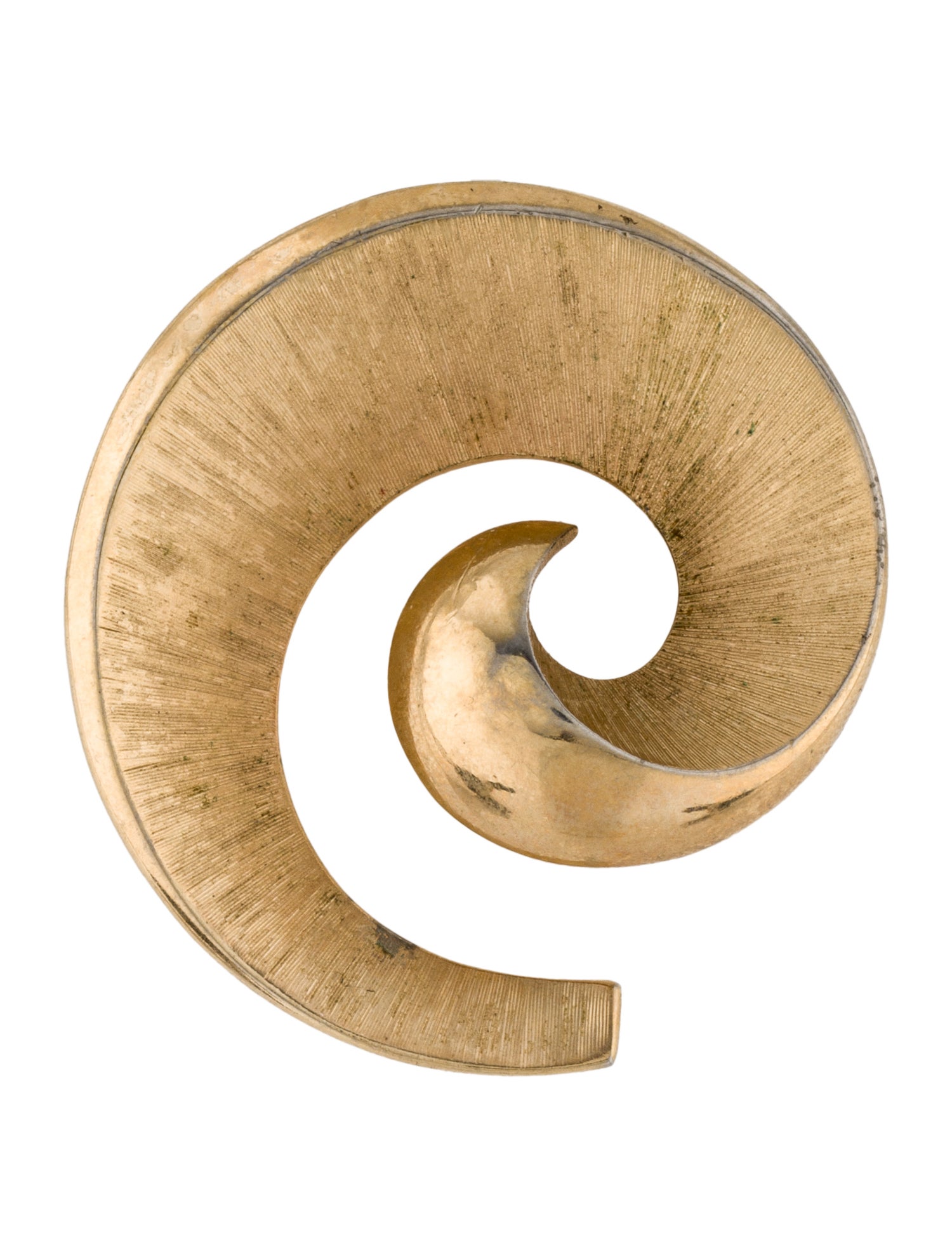 Trifari Vintage Textured Brooch Pin