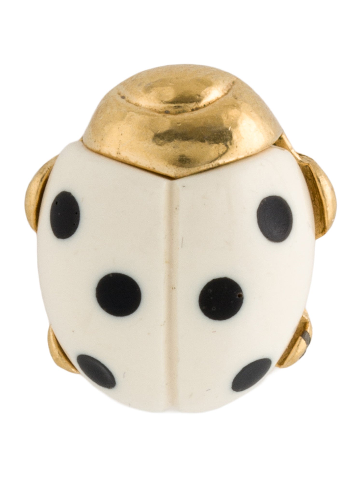 Trifari Resin Ladybug Pin Brooch