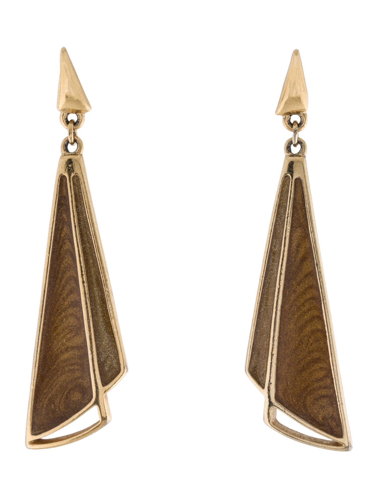 Trifari Resin Drop Earrings