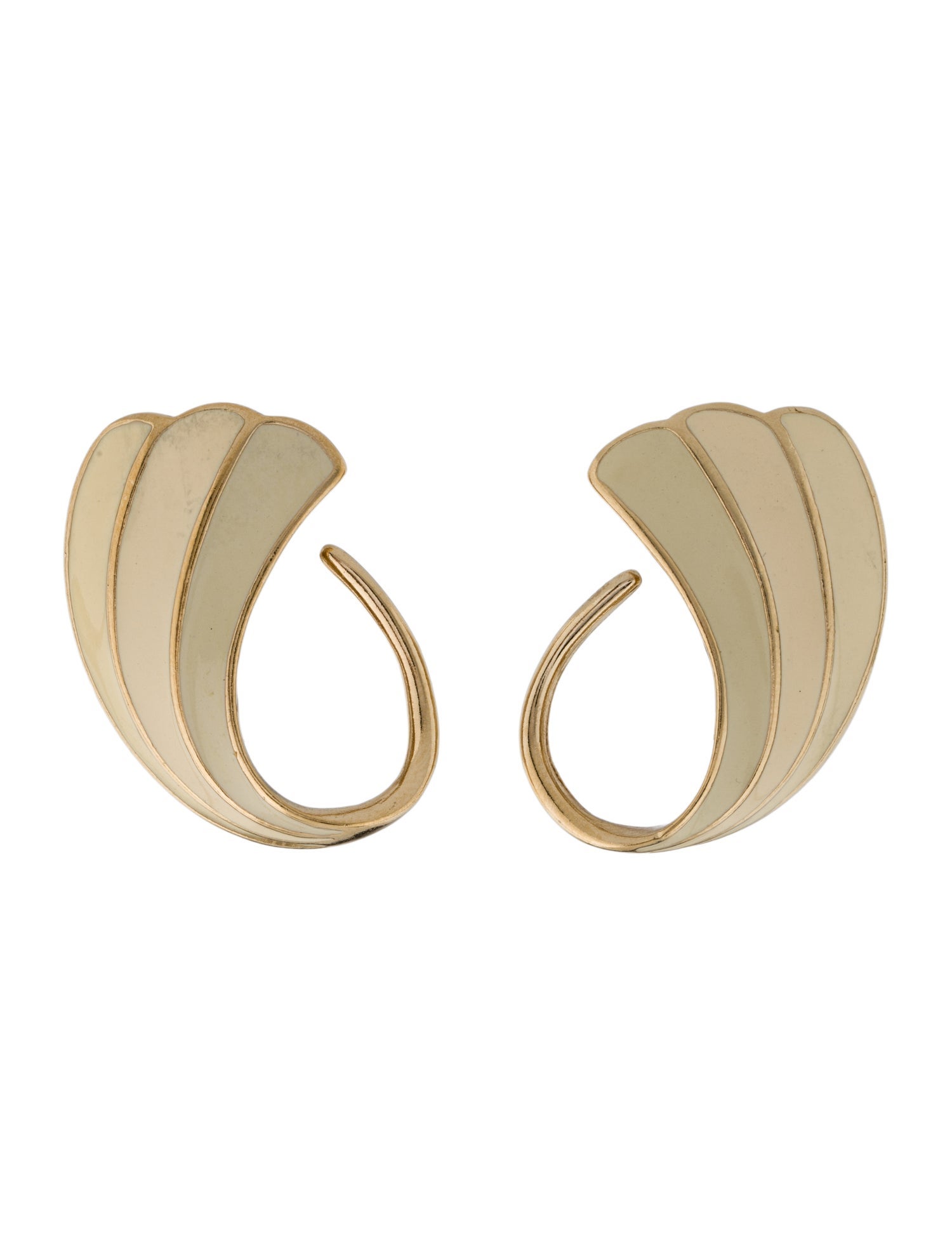 Trifari Vintage Enamel Clip-On Earrings