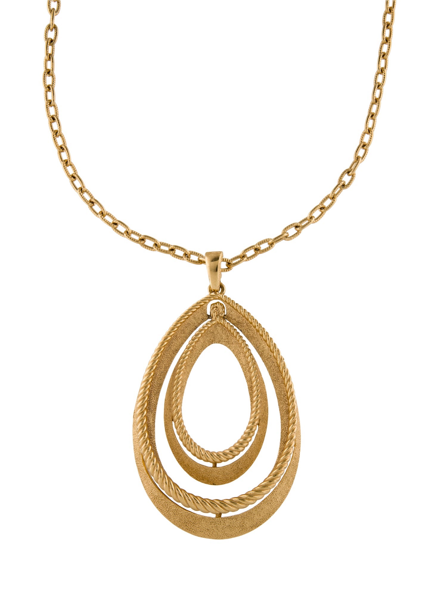 Trifari Vintage Oversize Pendant Necklace