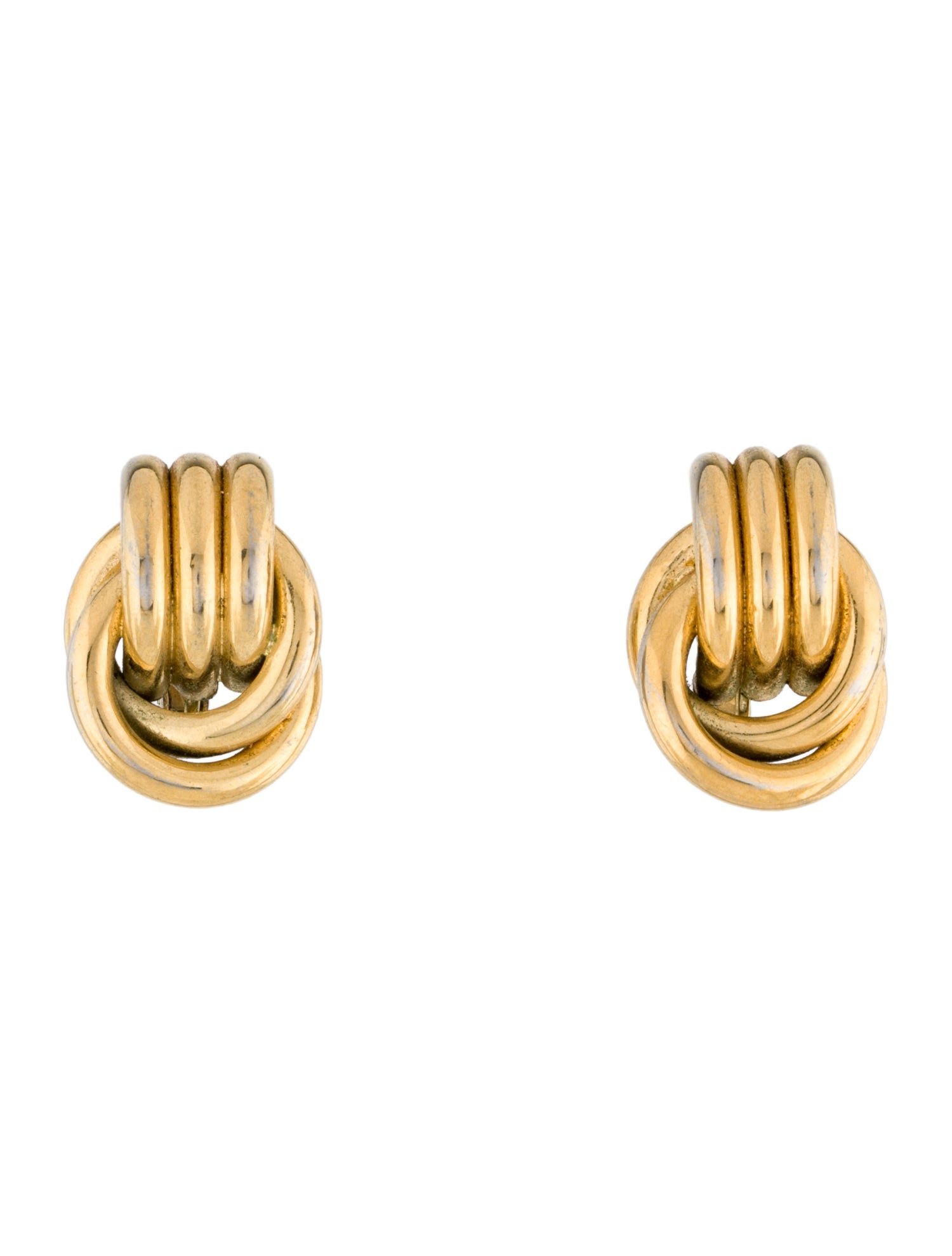 Trifari Door Knocker Clip-On Earrings