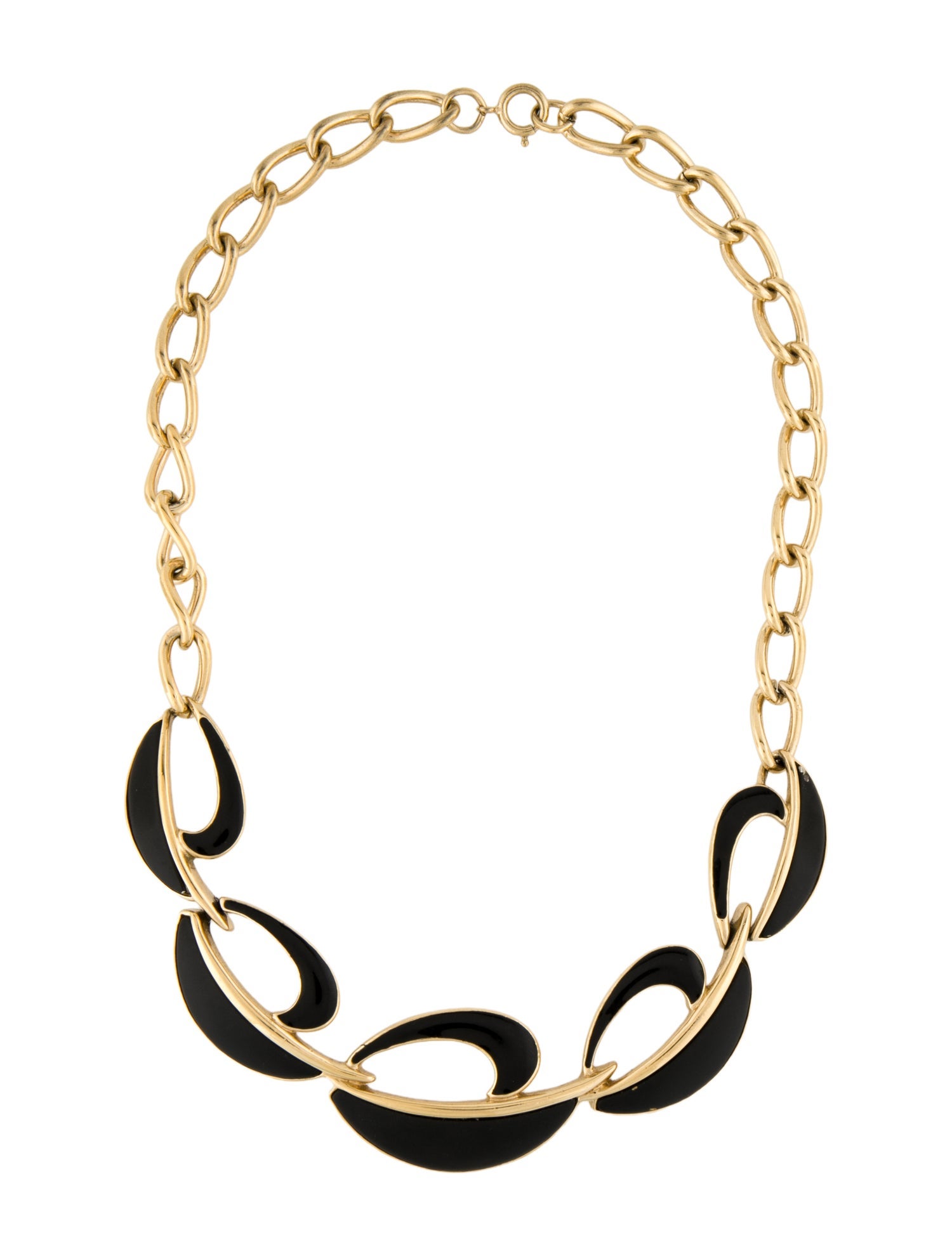 Trifari Enamel Collar Necklace