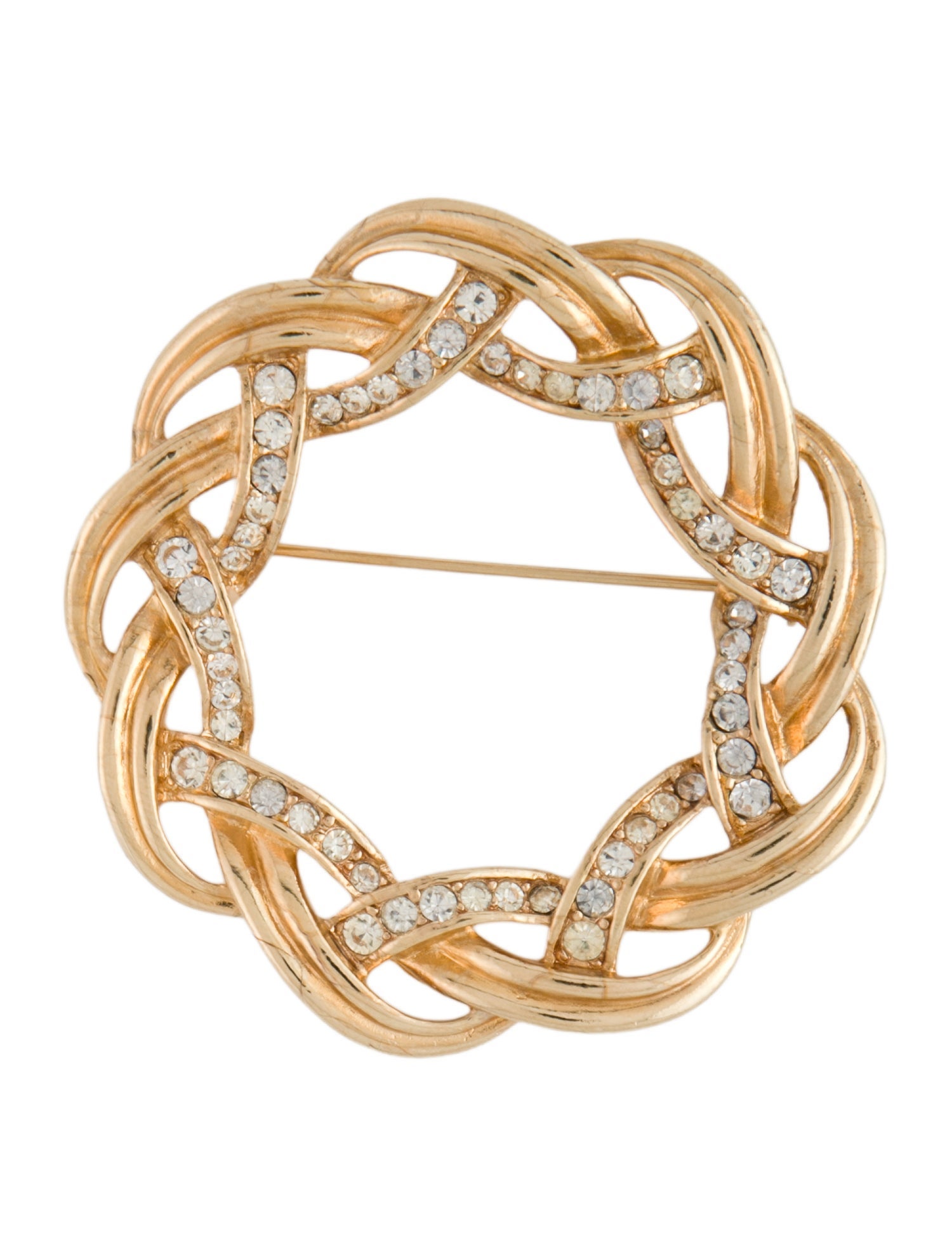 Trifari Crystal Brooch Pin