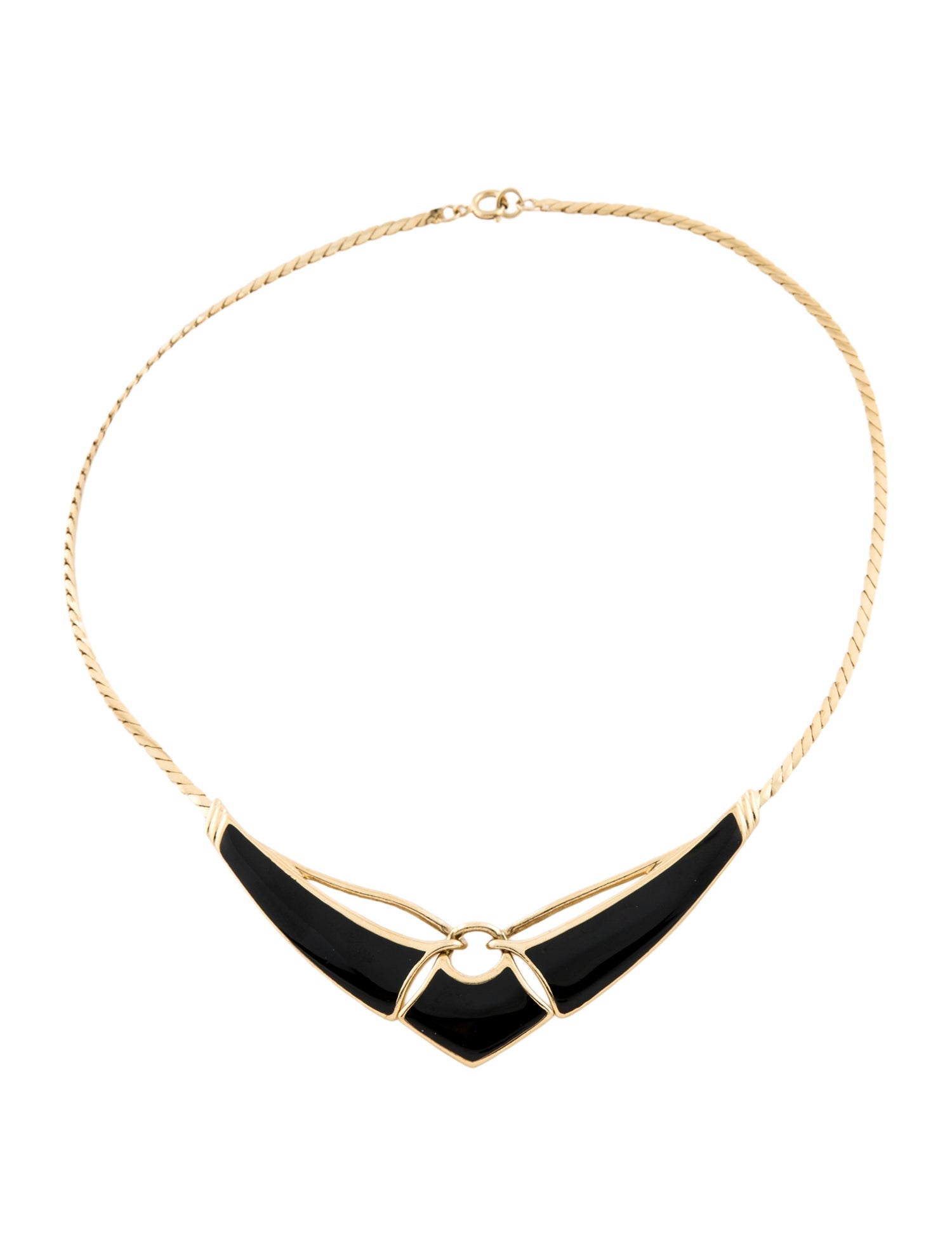 Trifari Vintage Resin Collar Necklace