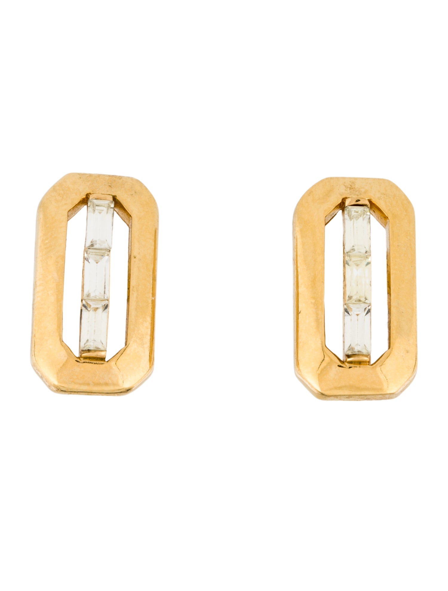 Trifari Crystal Clip-On Earrings
