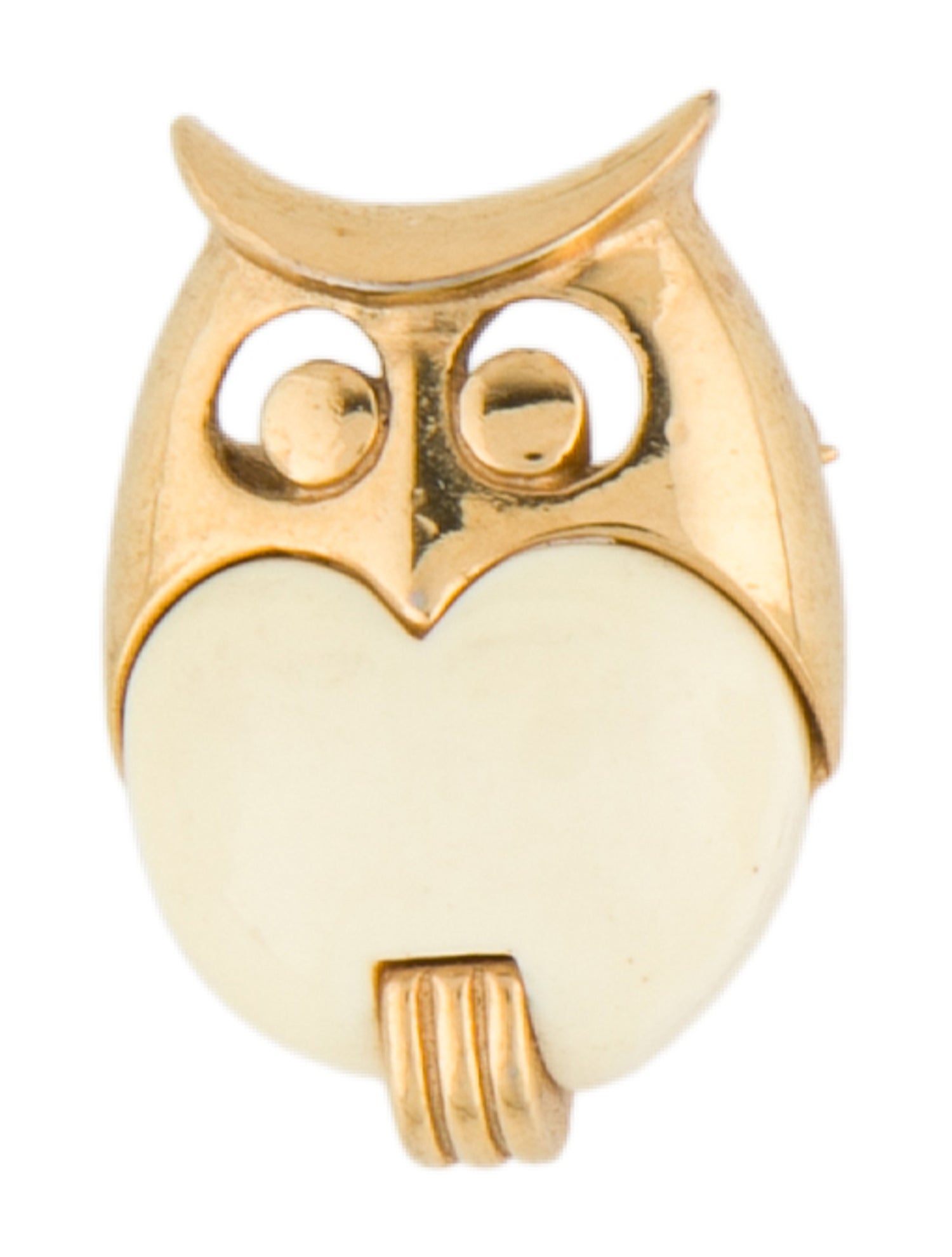 Trifari Resin Owl Brooch