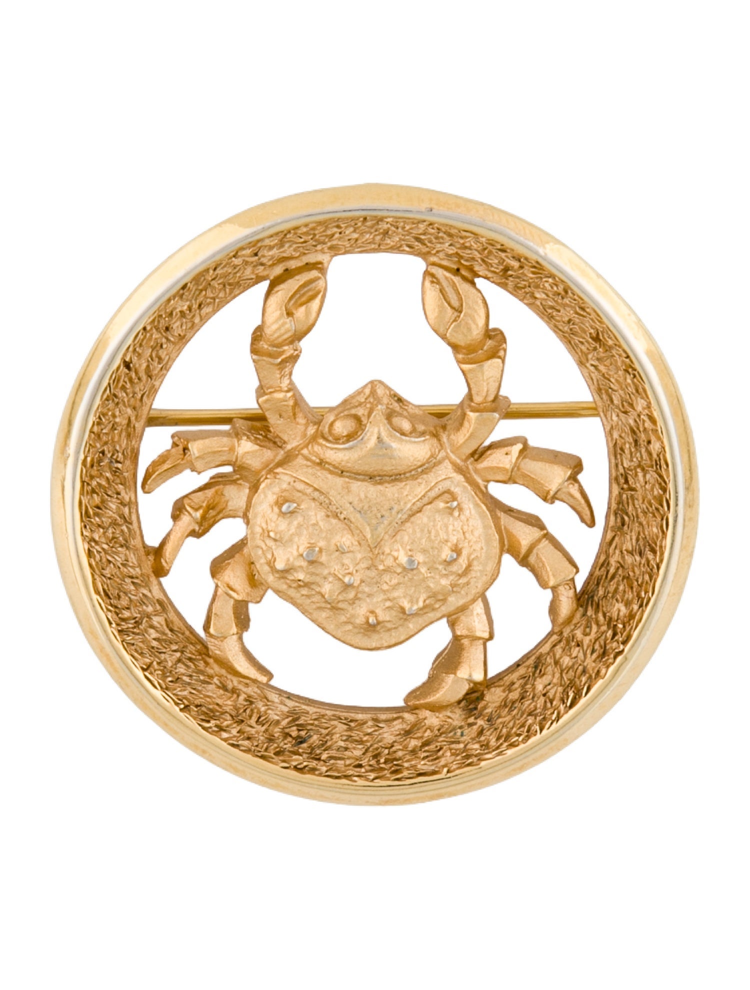 Trifari Cancer Zodiac Brooch