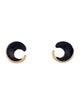 Trifari Enamel Swirl Stud Earrings