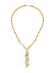 Trifari Two-Tone Lavalier Necklace