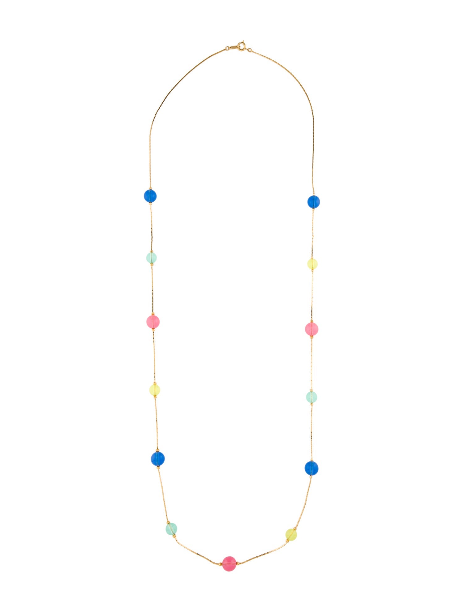 Trifari Resin Station Necklace