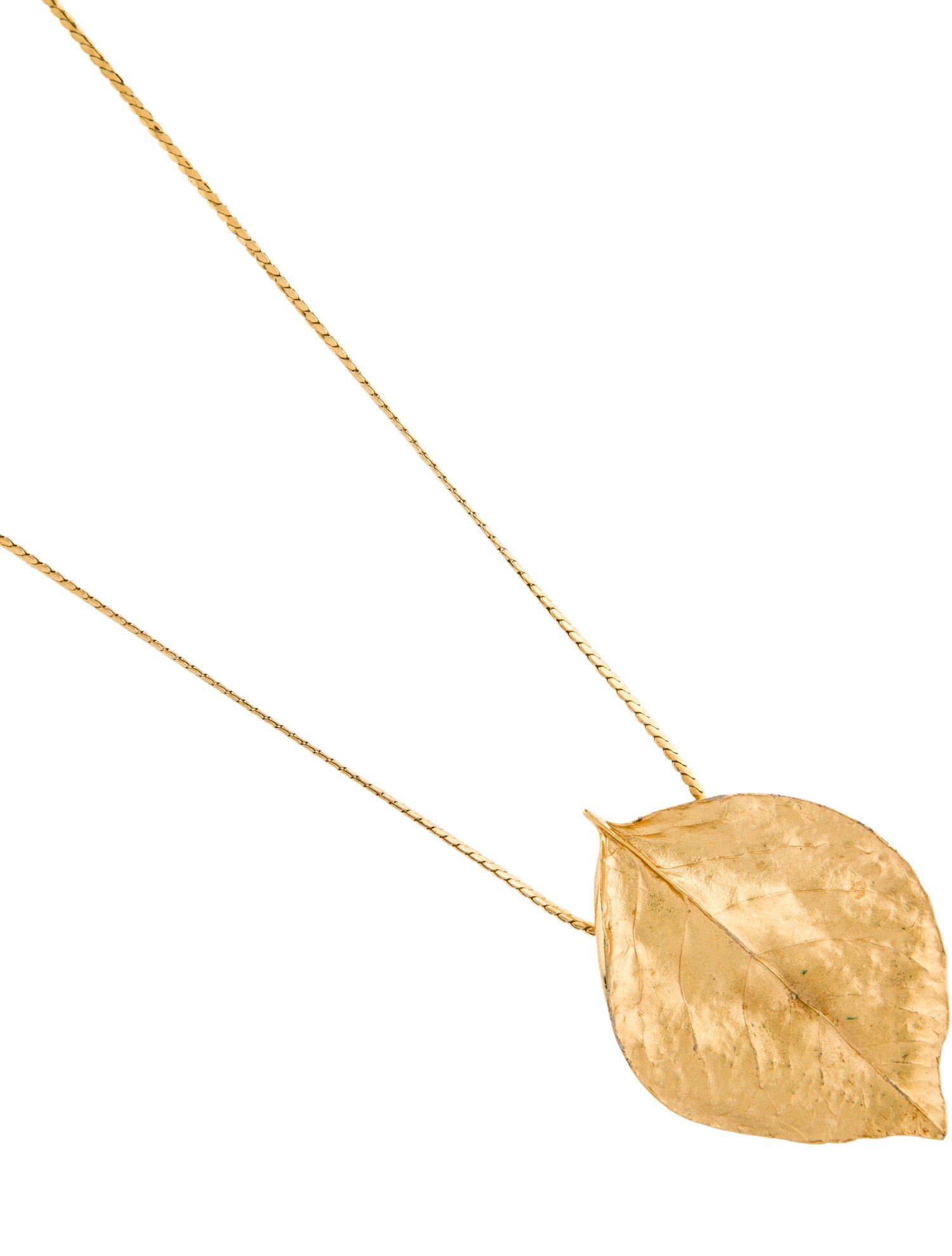 Trifari Vintage leaf Pendant Necklace