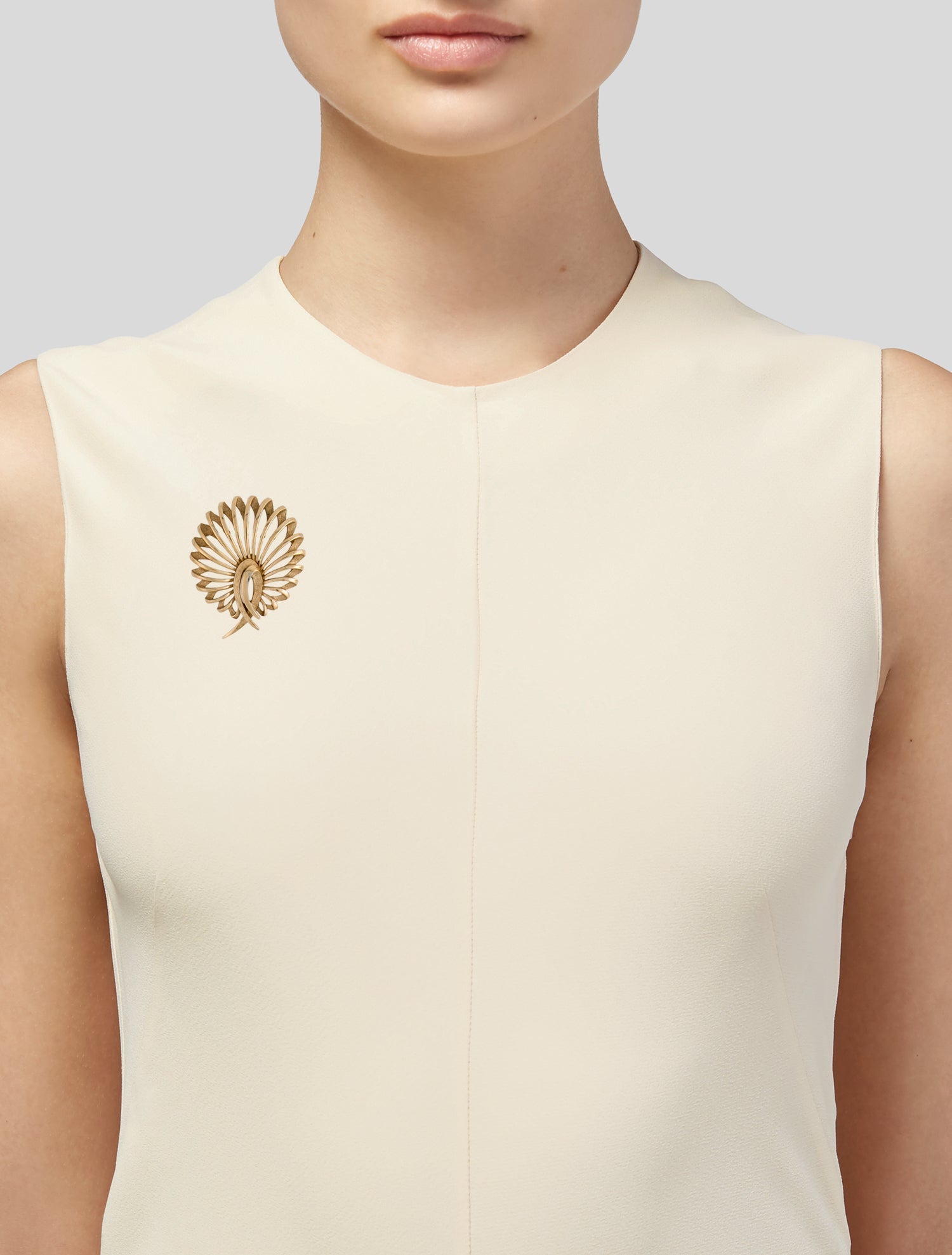 Trifari Abstract Peacock Brooch