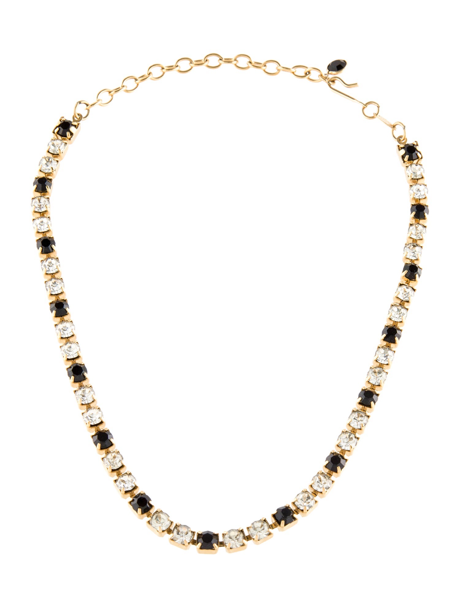 Trifari Vintage Crystal Chain Necklace