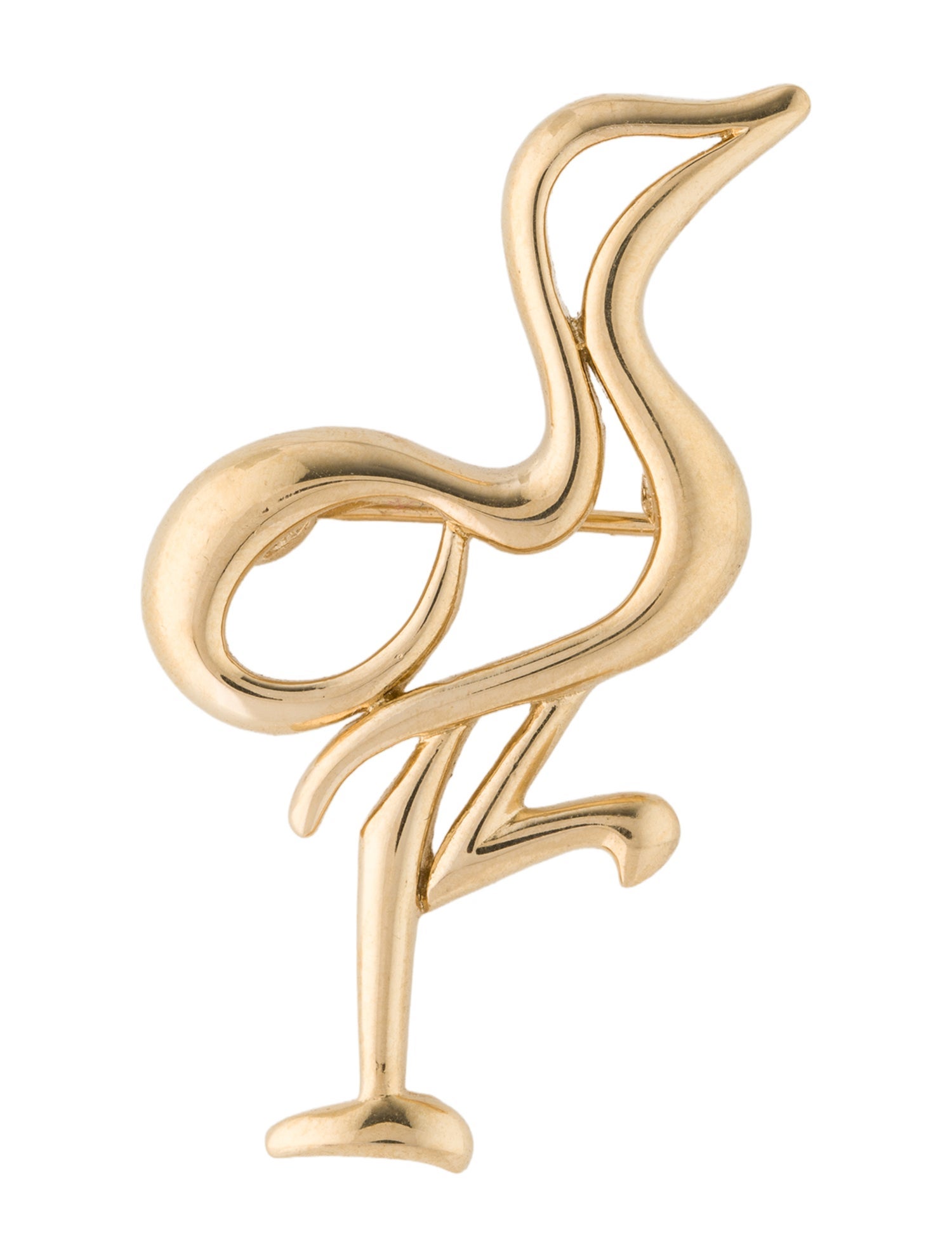 Trifari Vintage Flamingo Pin Brooch