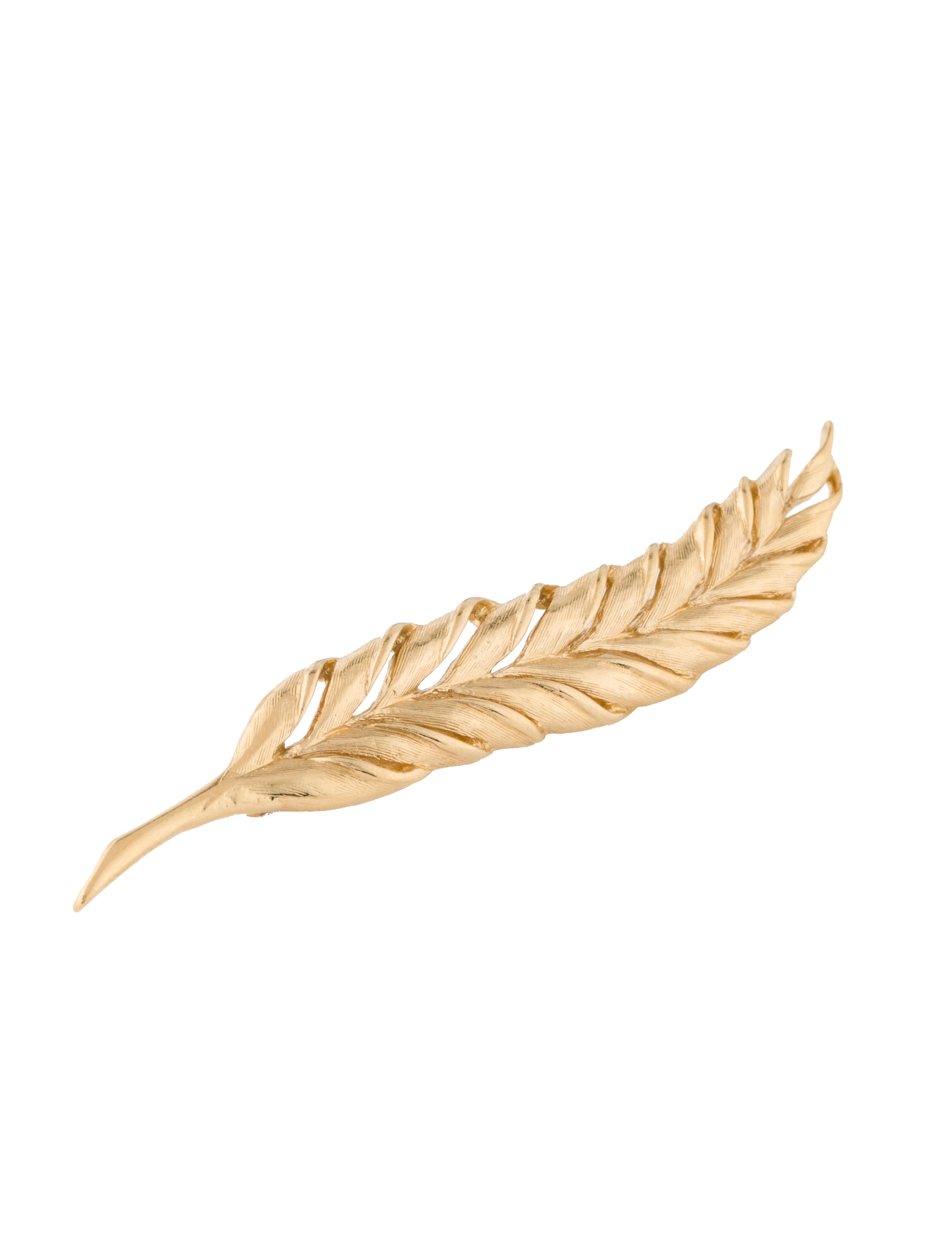 Trifari Vintage Leaf Pin Brooch