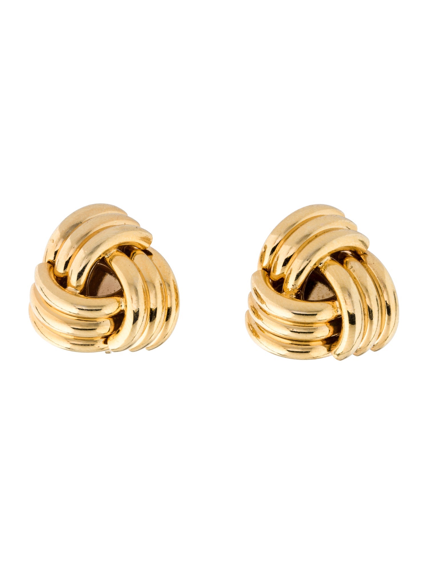 Trifari Vintage Knot Clip-On Earrings