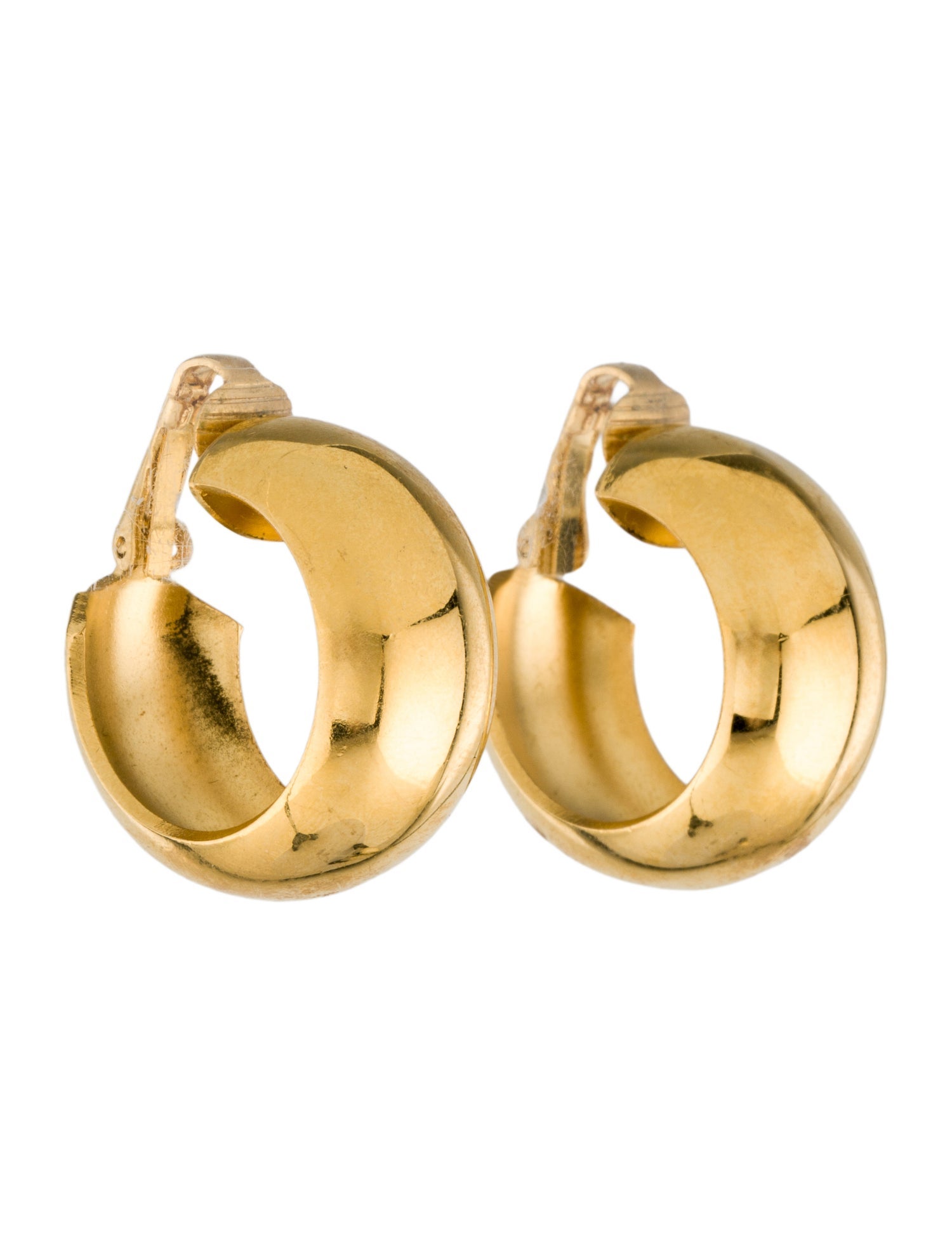 Trifari Clip-On Hoop Earrings