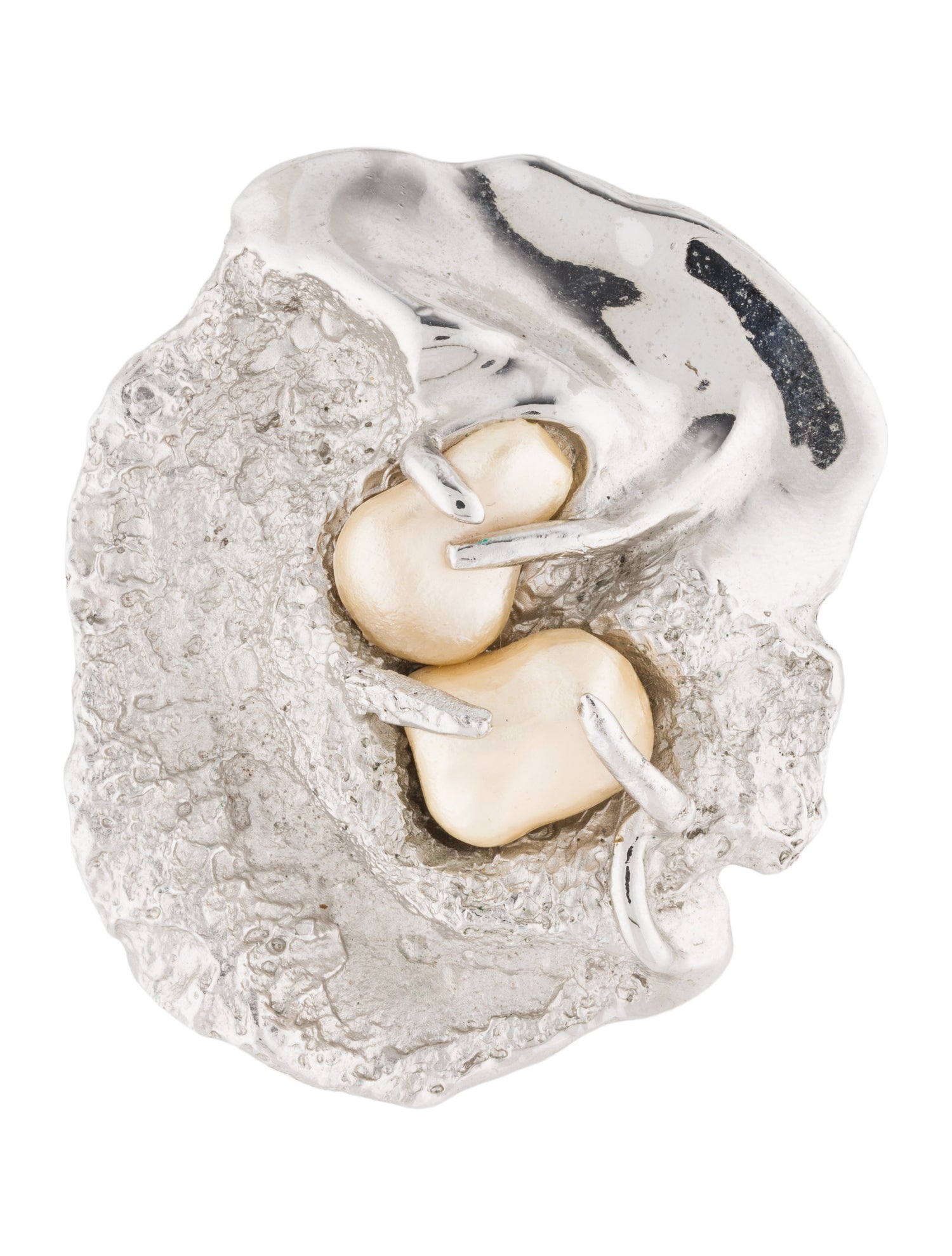 Trifari Vintage Faux Pearl Pin Brooch