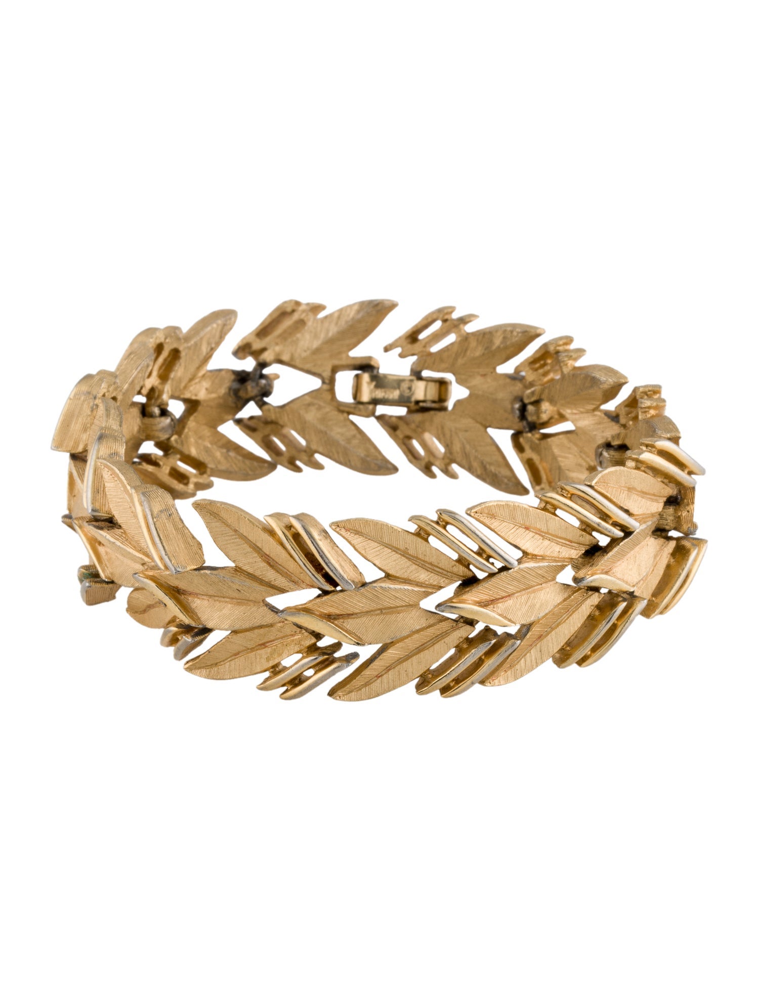 Trifari Vintage Leaf Link Bracelet