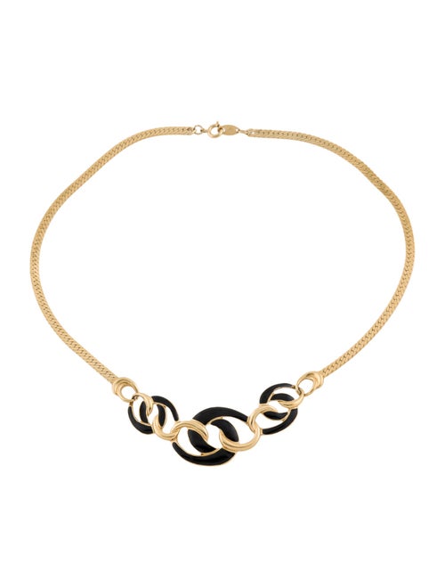 Trifari Enamel Choker Necklace