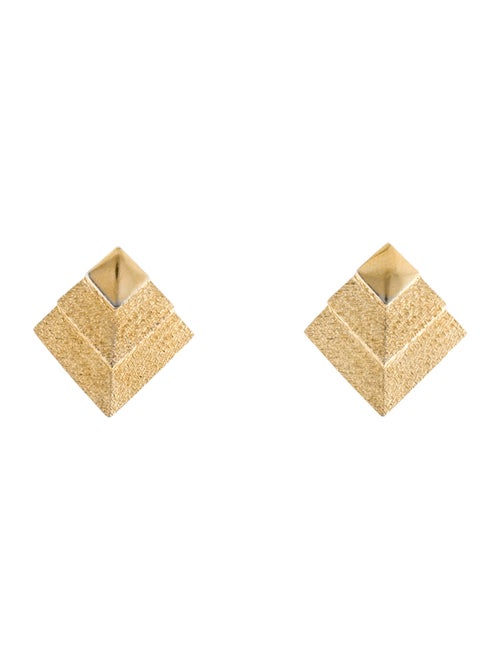 Trifari Textured Stud Earrings