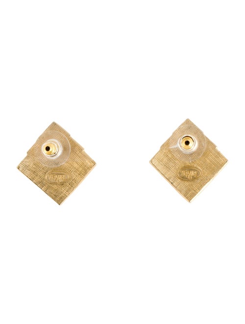 Trifari Textured Stud Earrings