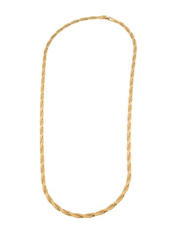 Trifari Chain Vintage Textured Necklace