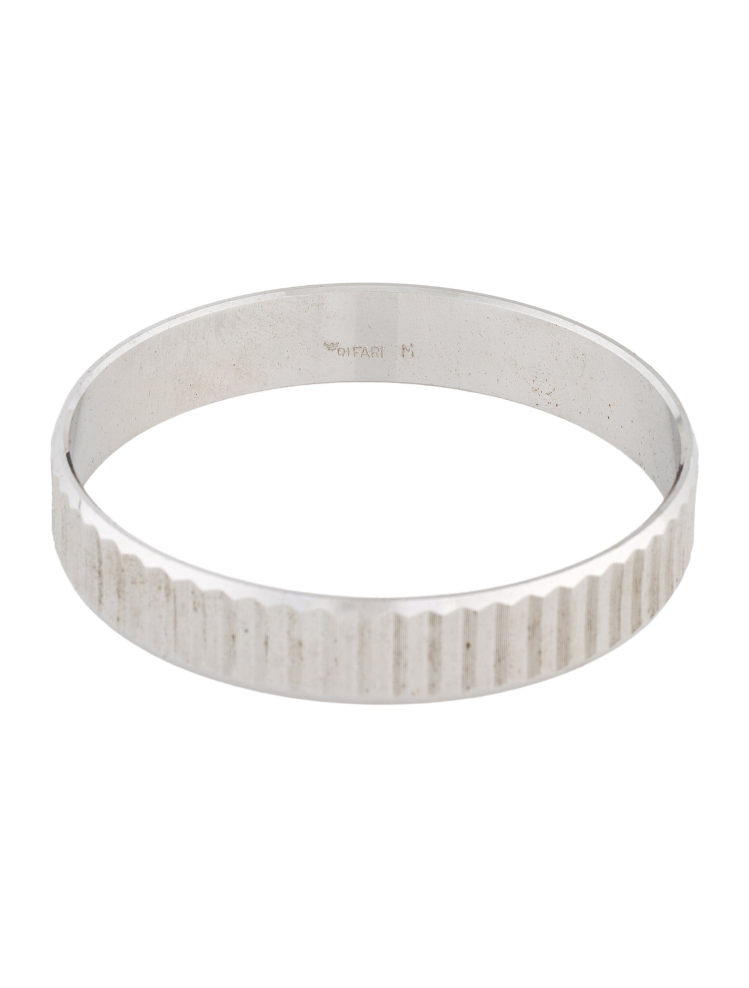 Trifari Etched Fluted Bangle