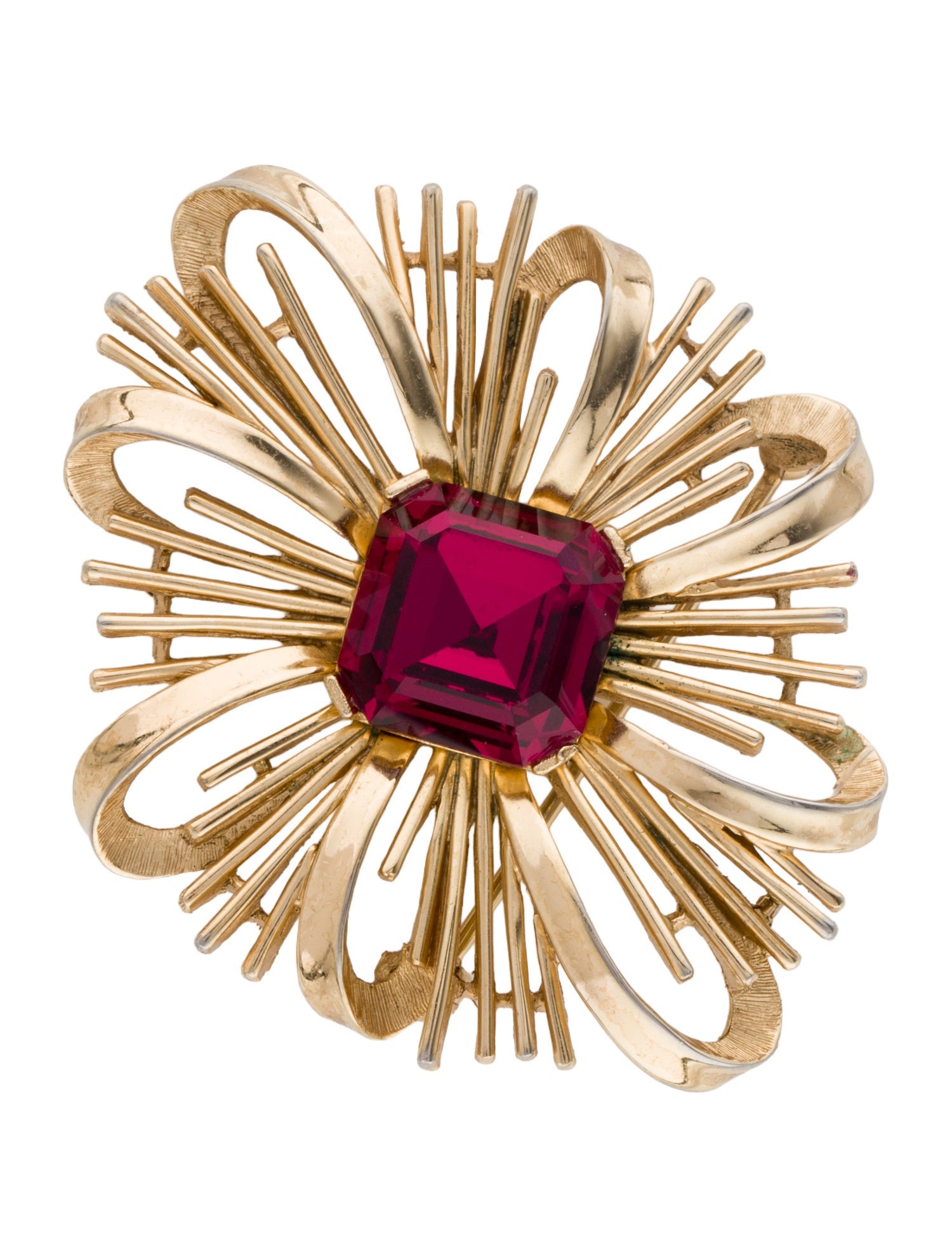 Trifari Vintage Crystal Pin Brooch