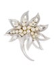 Trifari Faux Pearl Brooch