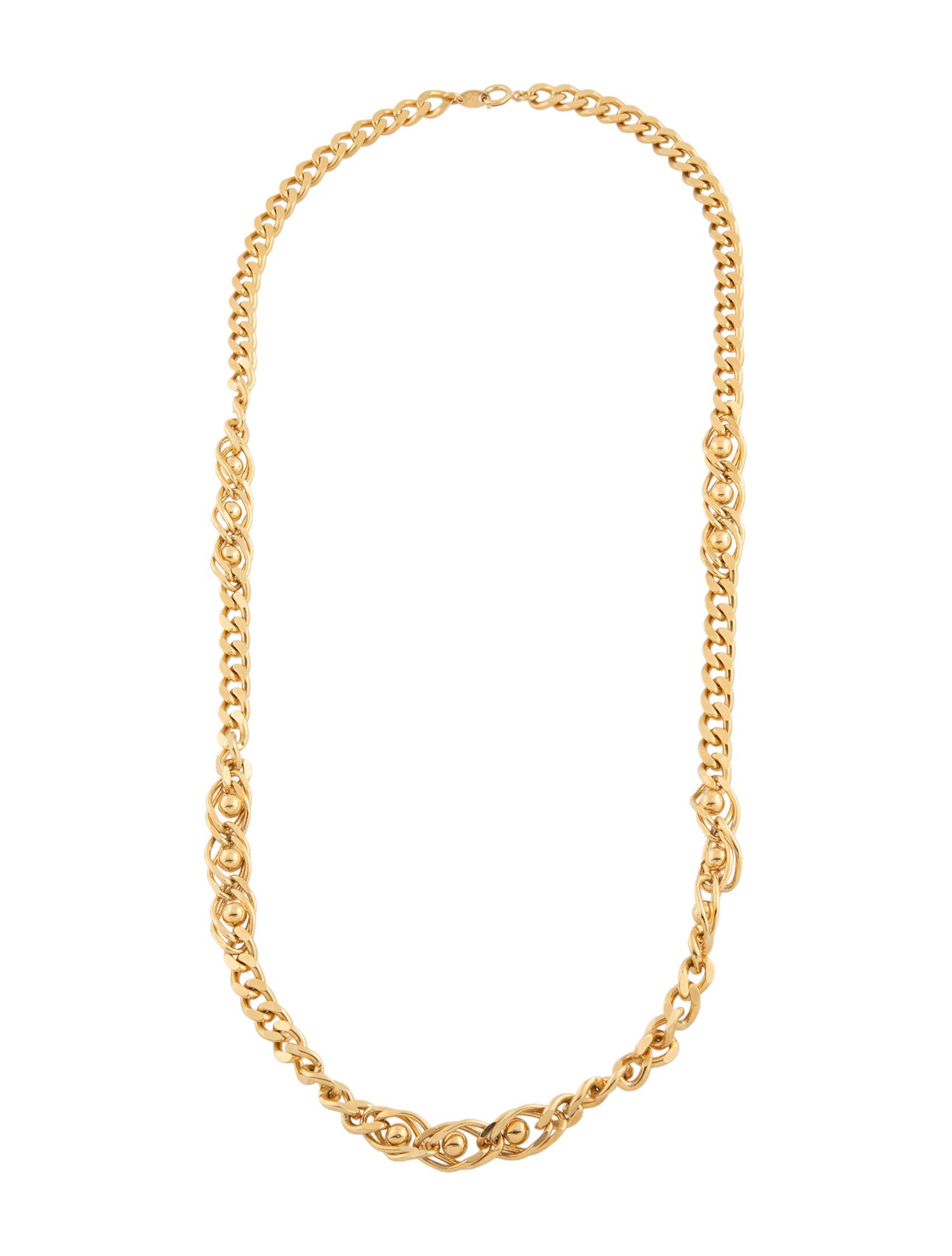 Trifari Station Chain Link Necklace