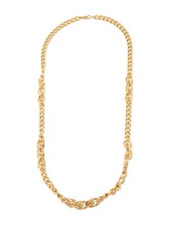Trifari Station Chain Link Necklace