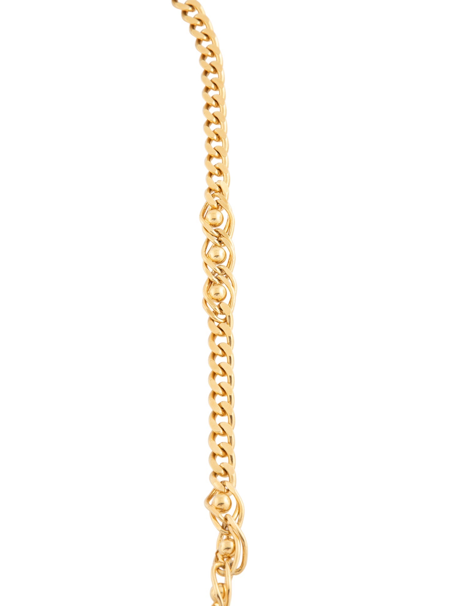 Trifari Station Chain Link Necklace