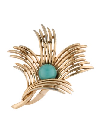 Trifari Resin Flower Brooch