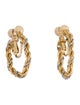 Trifari Two Tone Hoop Earrings