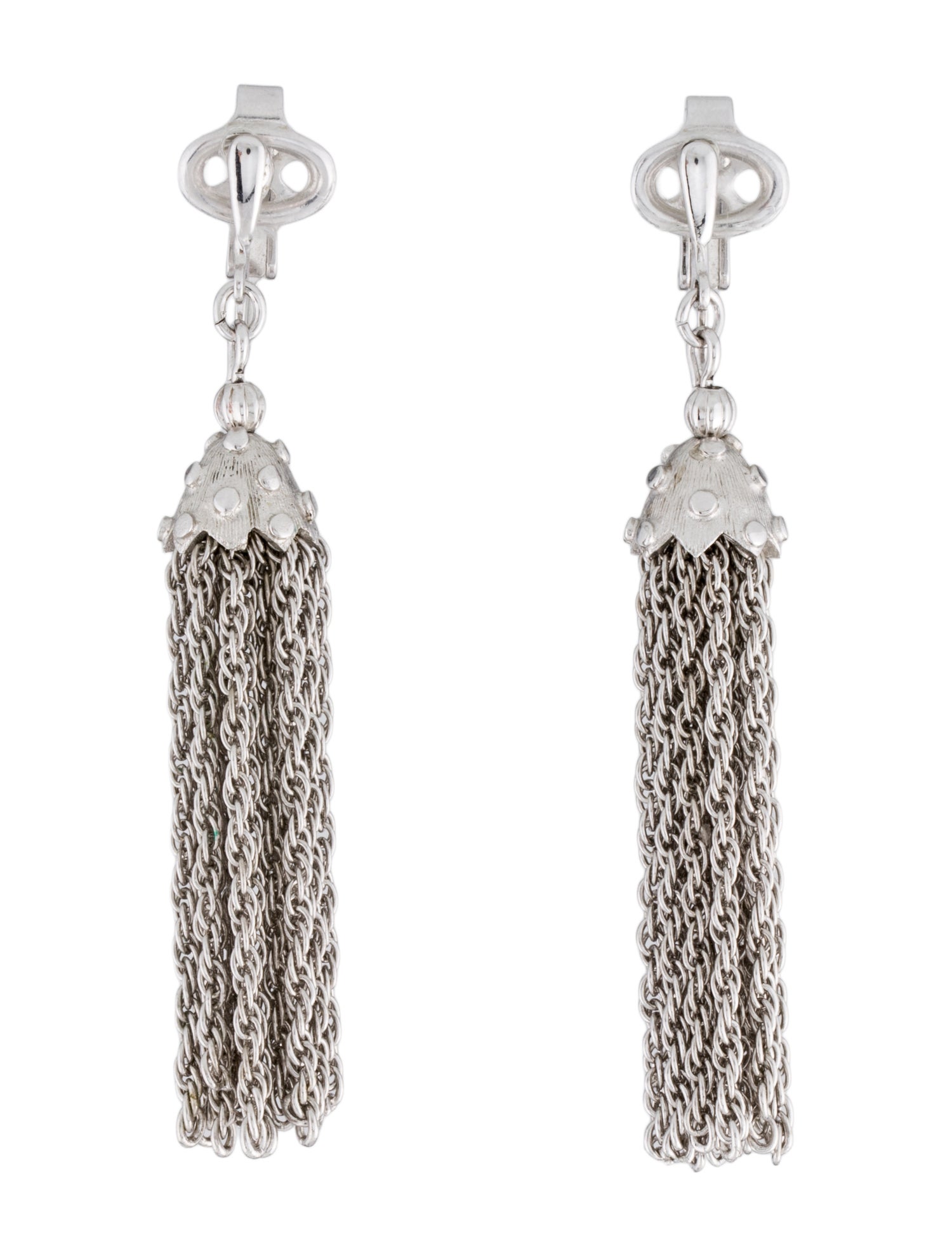 Trifari Tassel Drop Earrings