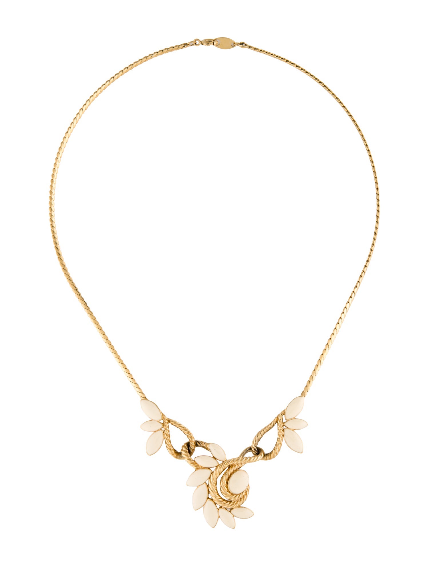 Trifari Enamel Collar Necklace