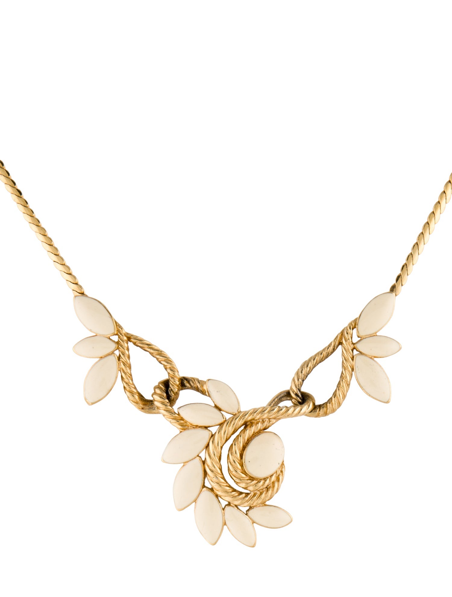 Trifari Enamel Collar Necklace