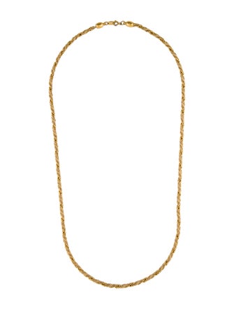 Trifari Cord Rope Chain Necklace