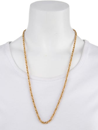 Trifari Cord Rope Chain Necklace