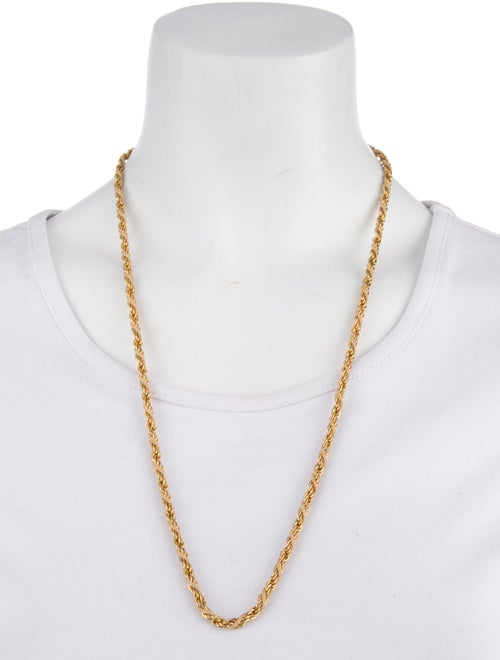 Trifari Cord Rope Chain Necklace