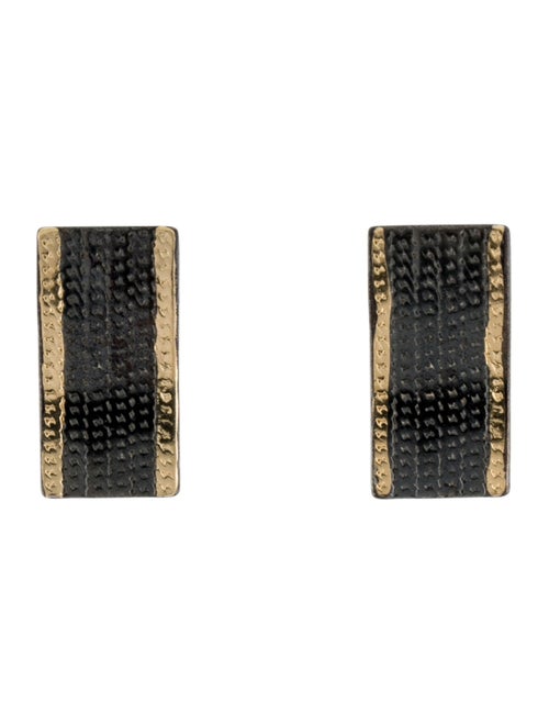 Trifari Textured Stud Earrings