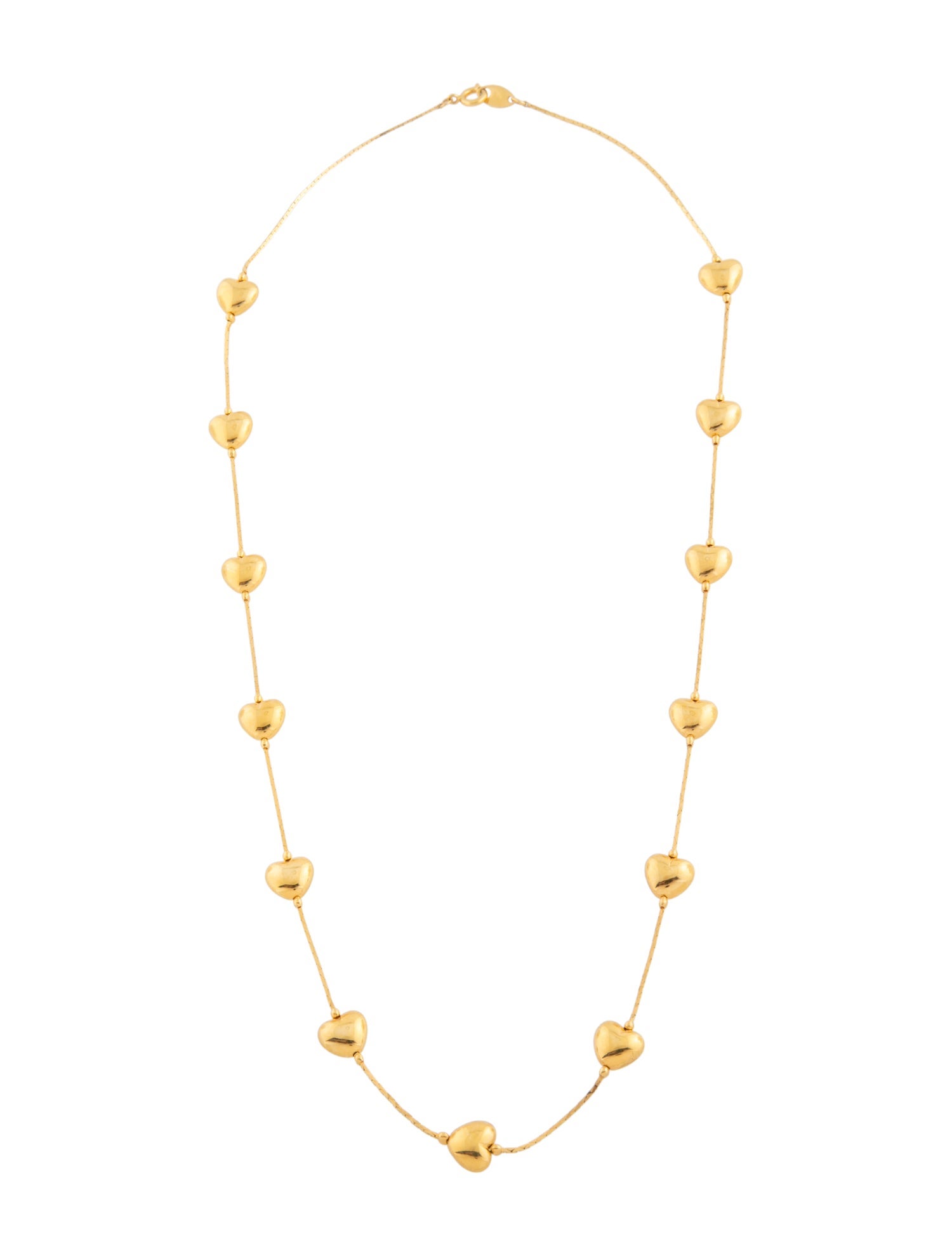 Trifari Heart Station Necklace