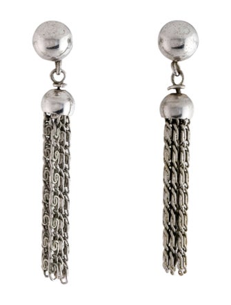 Trifari Tassel Drop Clip-On Earrings