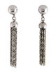 Trifari Tassel Drop Clip-On Earrings