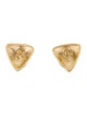 Trifari Enamel Triangle Stud Earrings