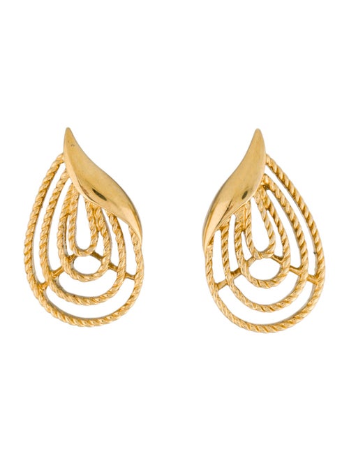 Trifari Teardrop Stud Earrings